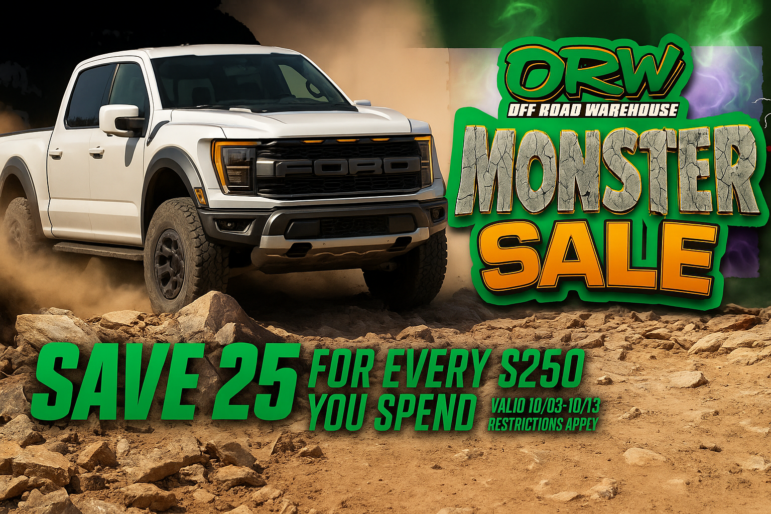 🏁 ATL RAPTORS x ORW MONSTER SALE EVENT